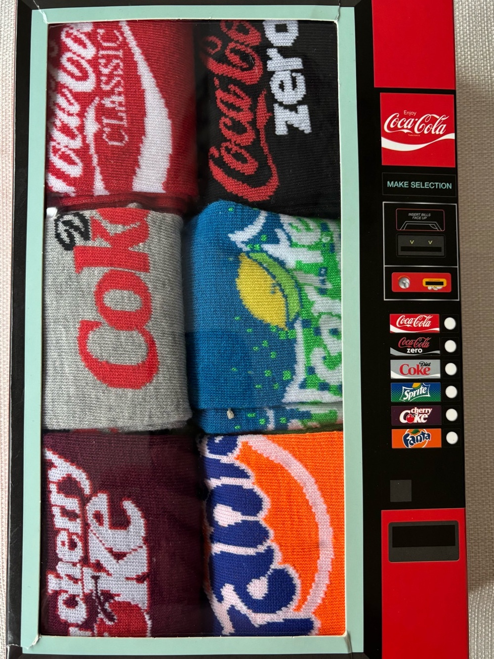Coca Cola Multi-Color Men's Socks Gift Set